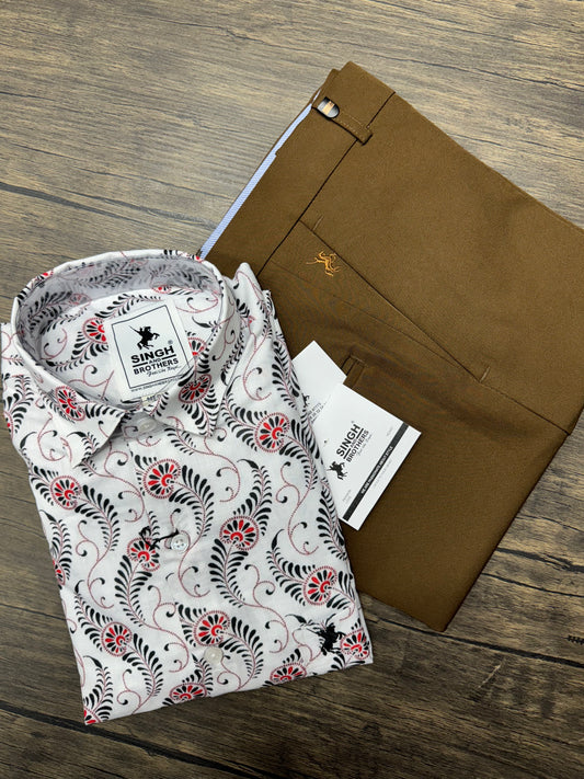 Printed Shirt with Trouser Pant (Combo)