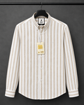 Linen strip shirt