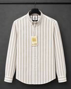 Linen strip shirt