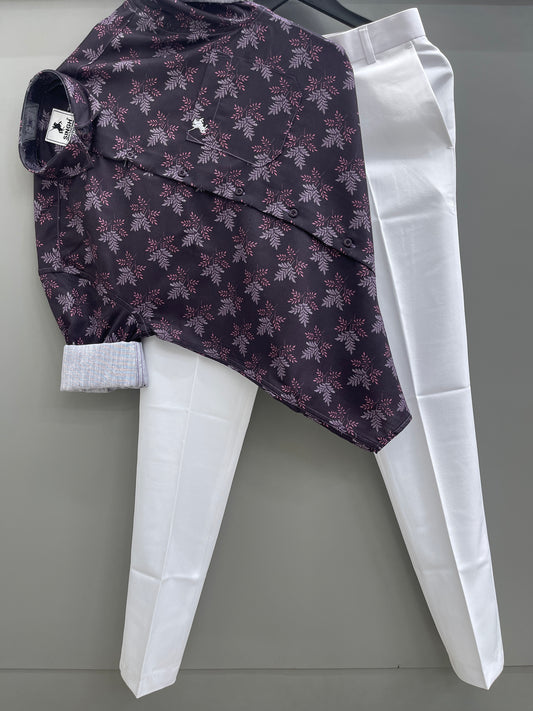 Printed Shirt with Trouser Pant (Combo)