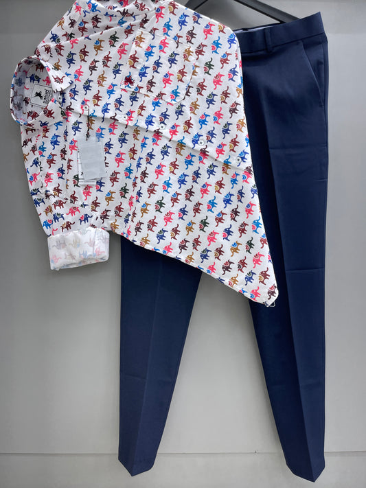 Printed Shirt with Trouser Pant (Combo)