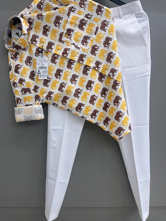 Printed Shirt with Trouser Pant (Combo)