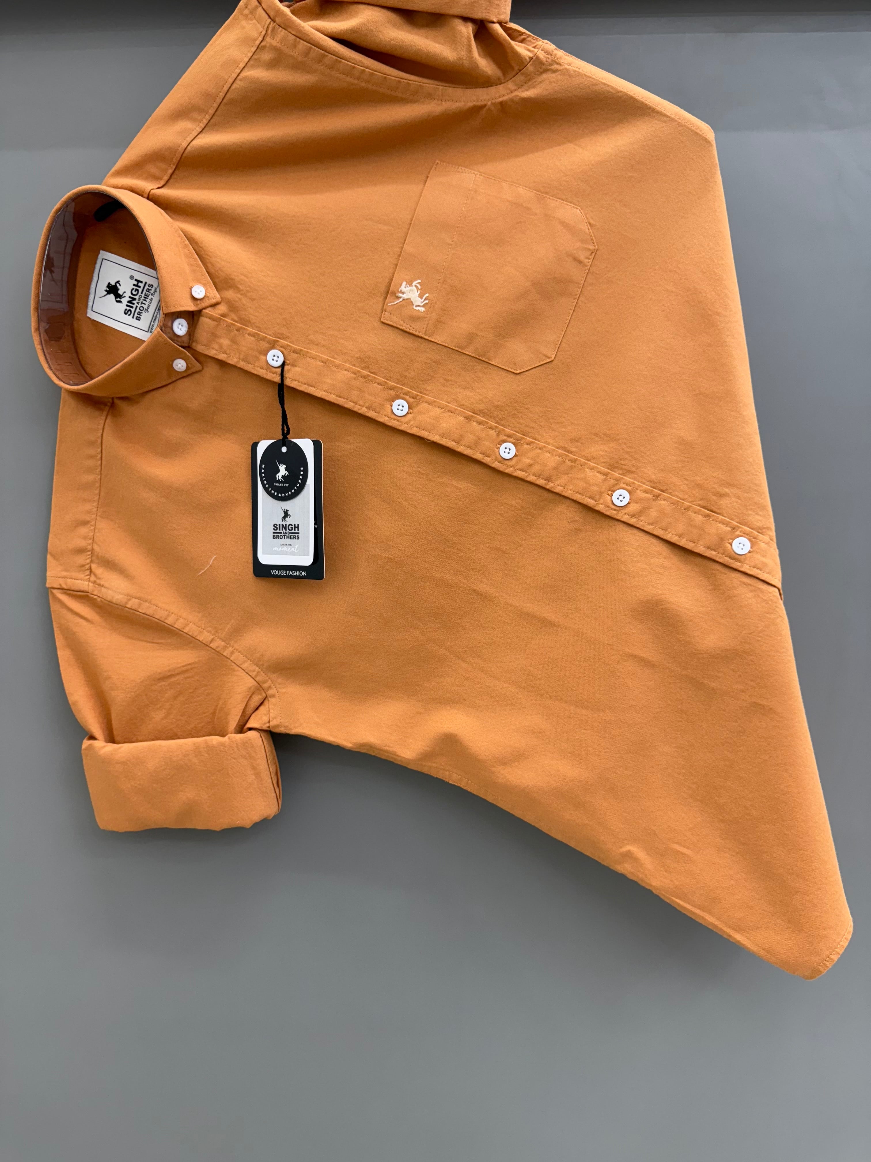 Cotton Oxford BD- Orange