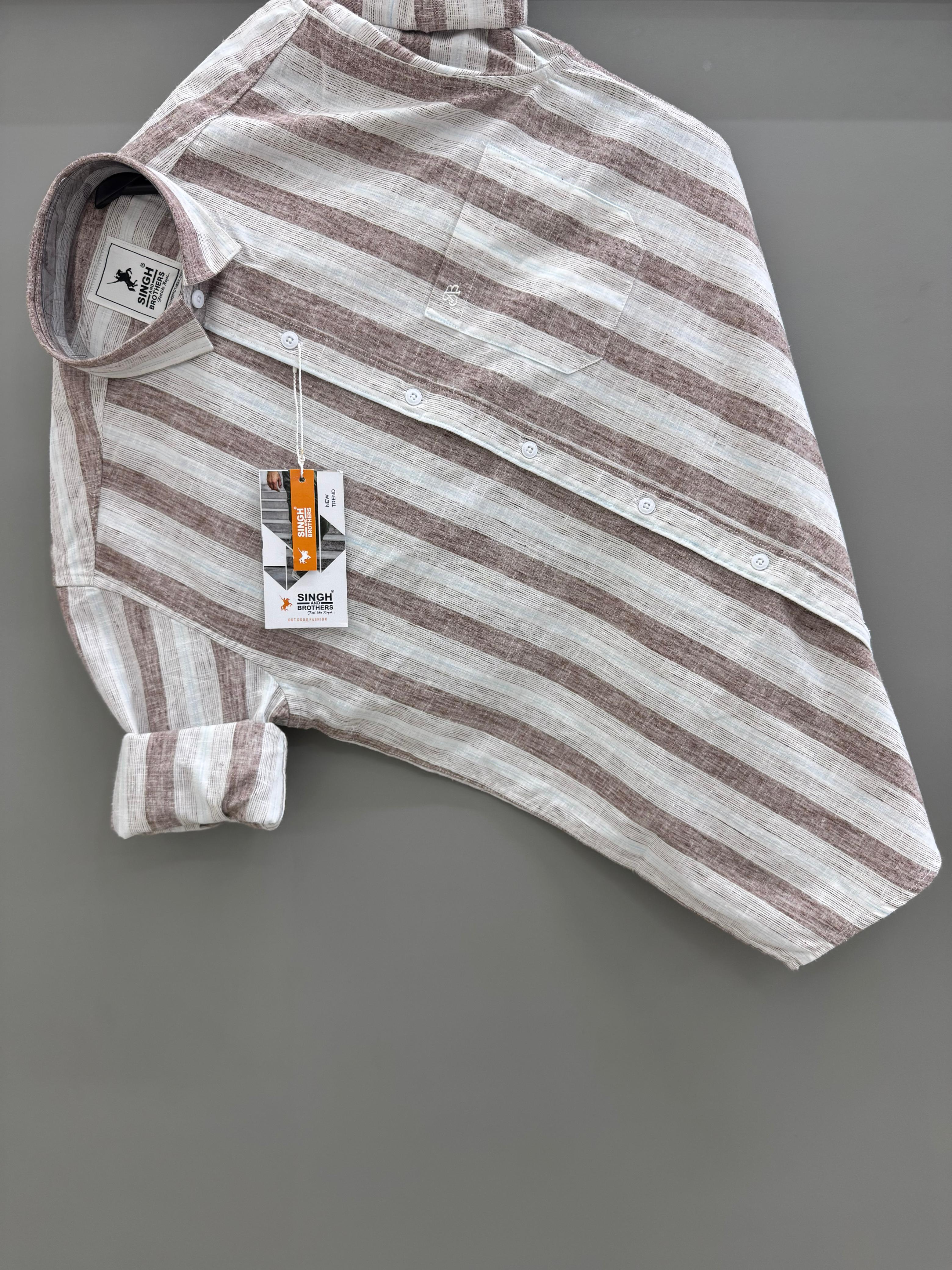 White Red Strip Shirt