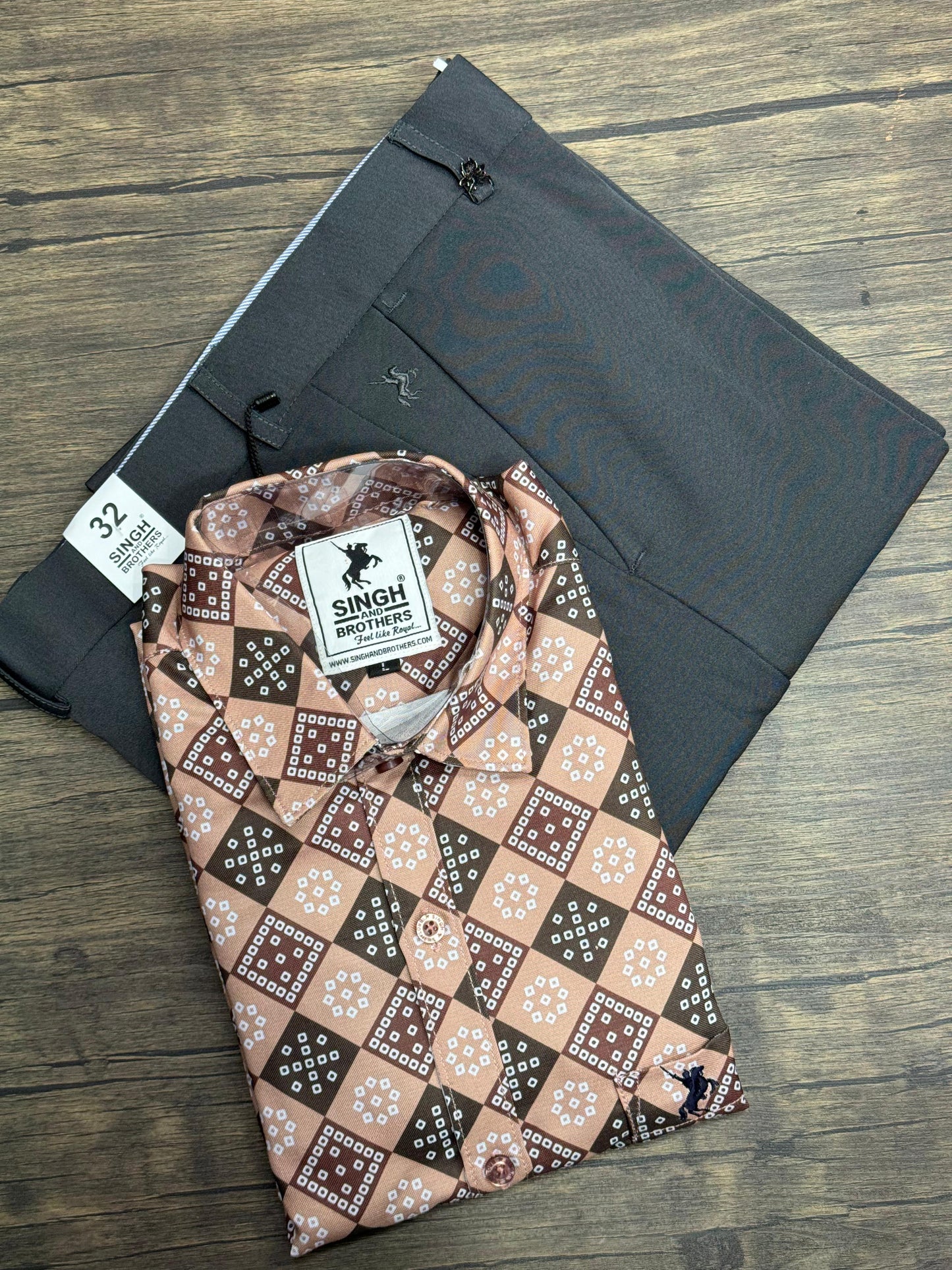 Printed Shirt with Trouser Pant (Combo)