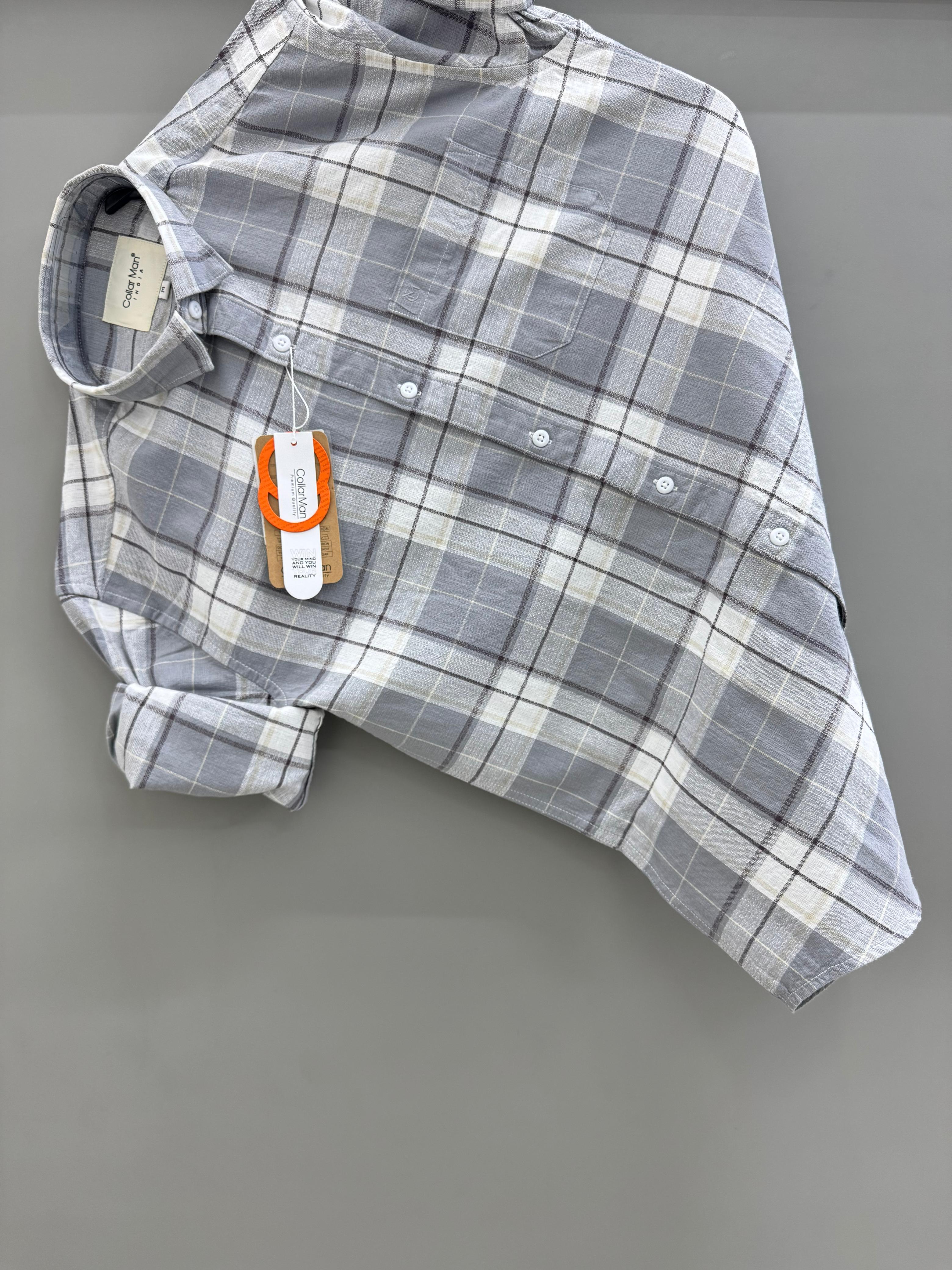 Grey Check shirt