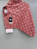 Red Flower Printed Short Kurta
