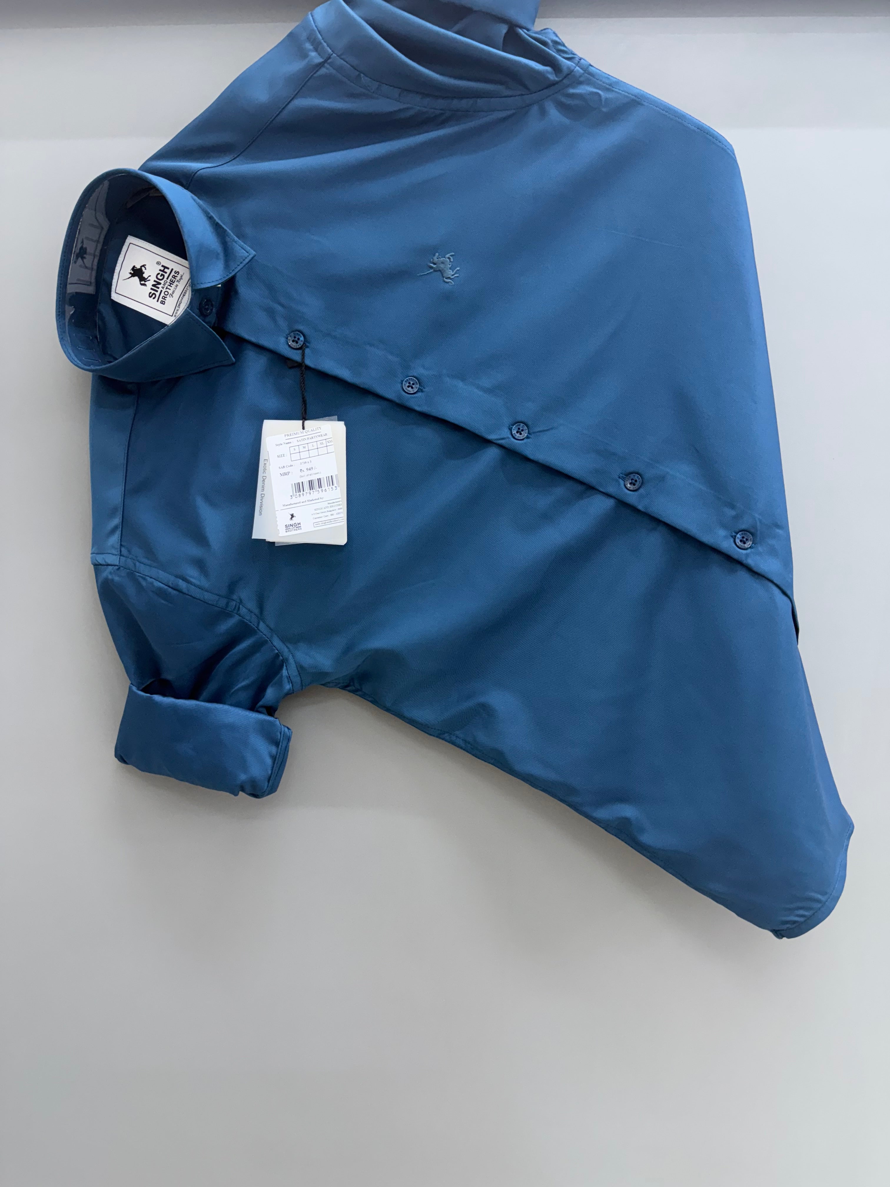 Partywear shirt - royal blue