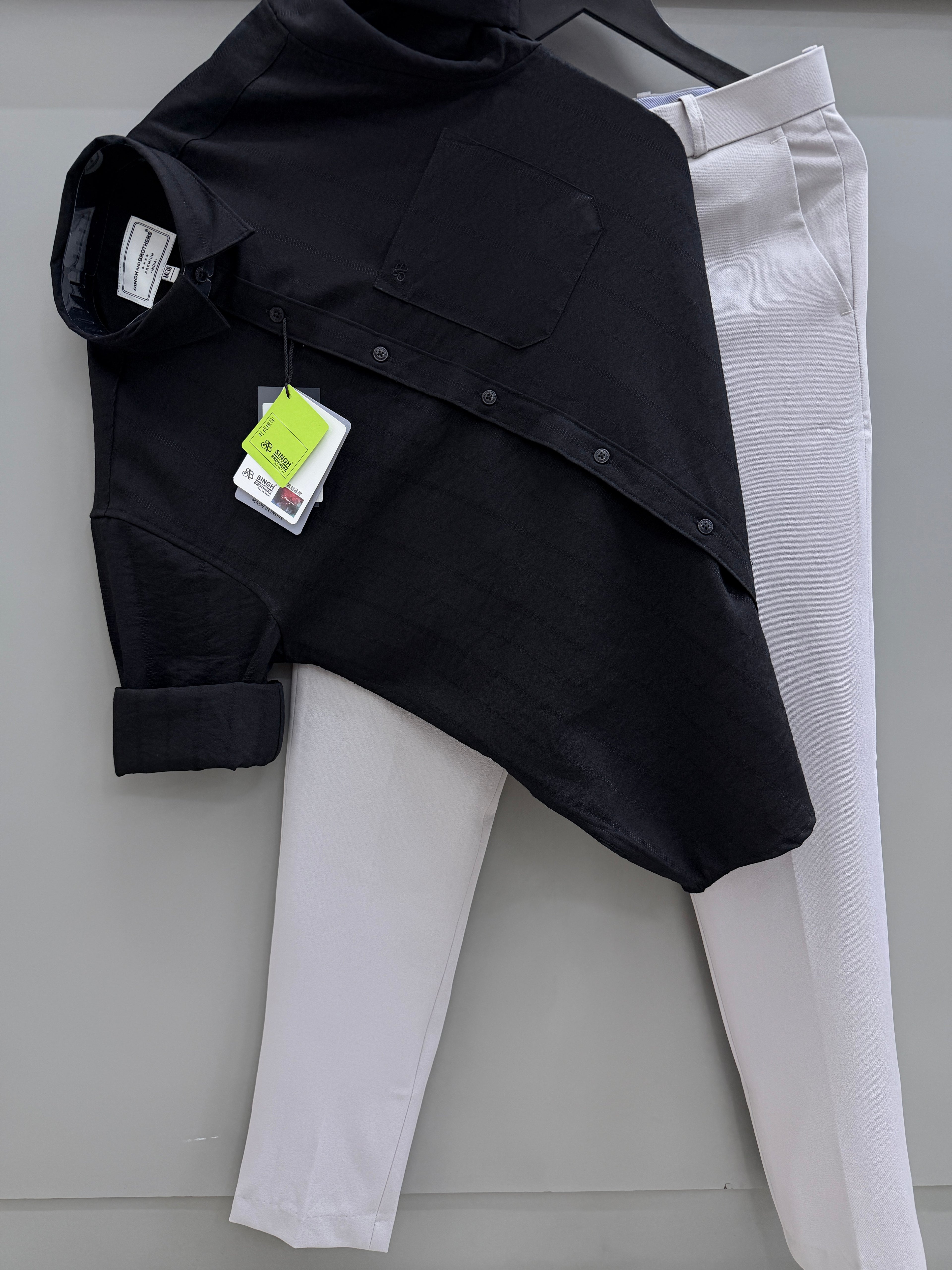 Jacquard Shirt With Trouser pant