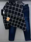 Checks shirt With jeans pant