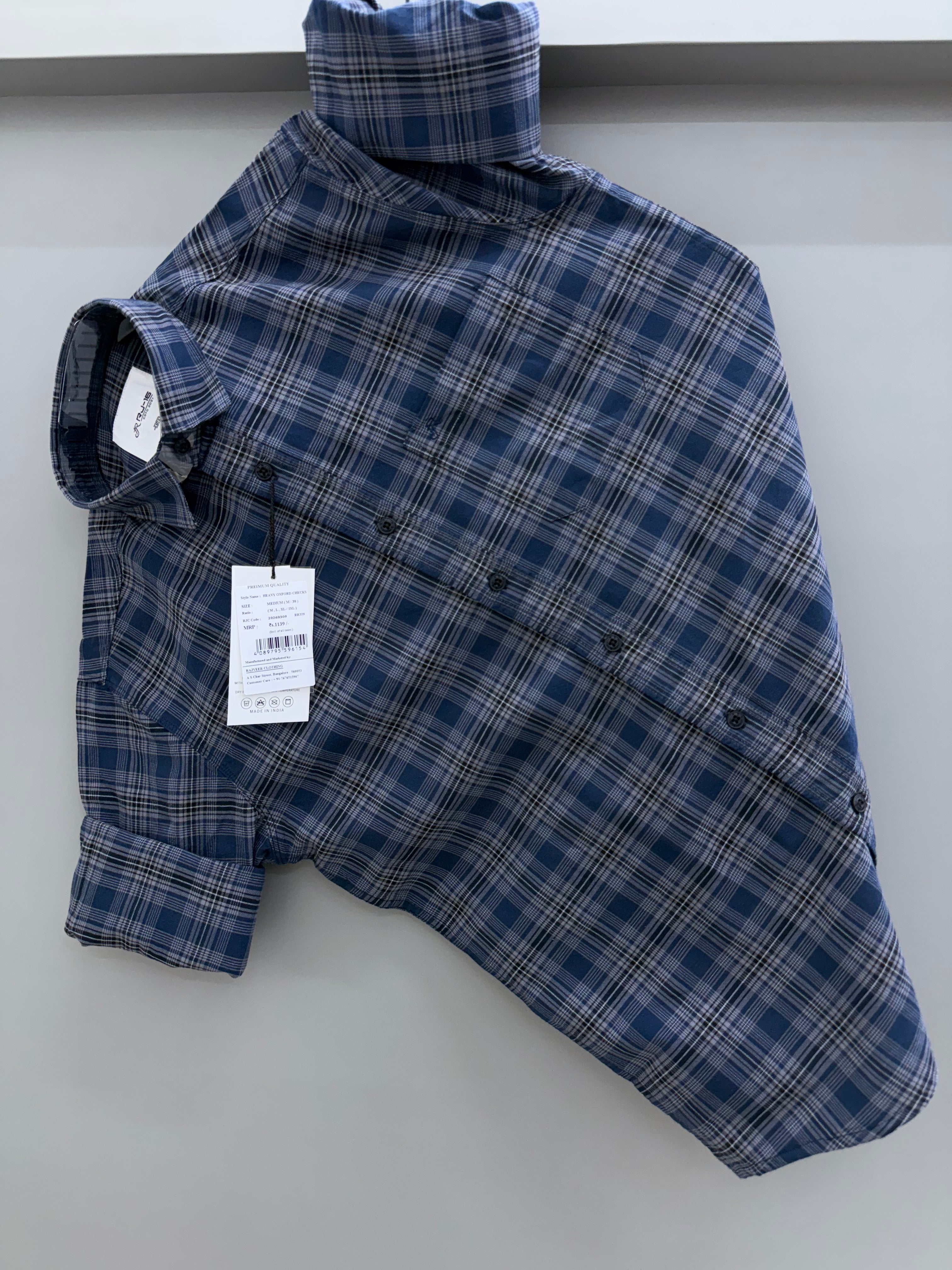 Heavy Oxford check Shirt