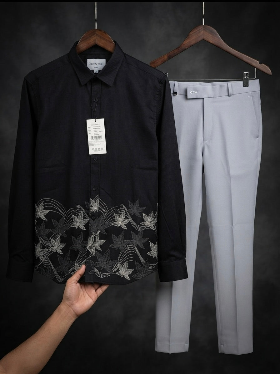 Bottom printed Shirt With Trouser pant