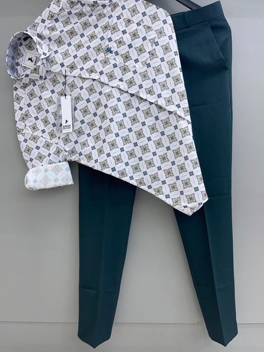 Printed Shirt with Trouser Pant (Combo)