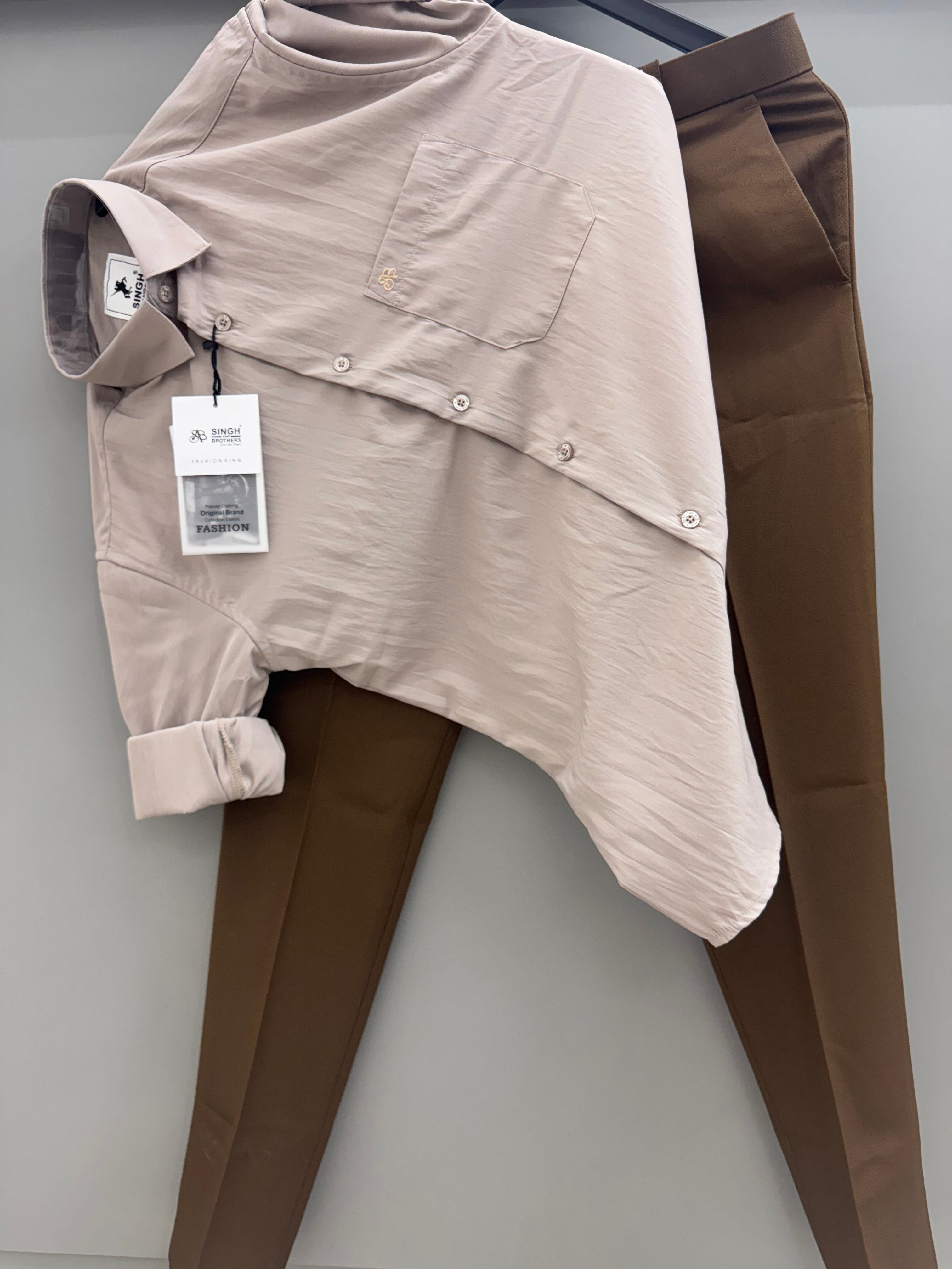 Imp paper Nylon Shirt With Trouser pant