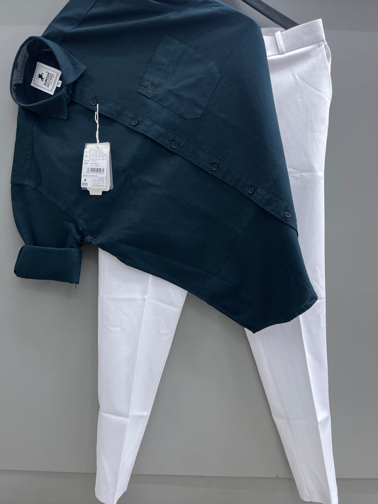 Cotton Oxford Shirt With Trouser (Combo)