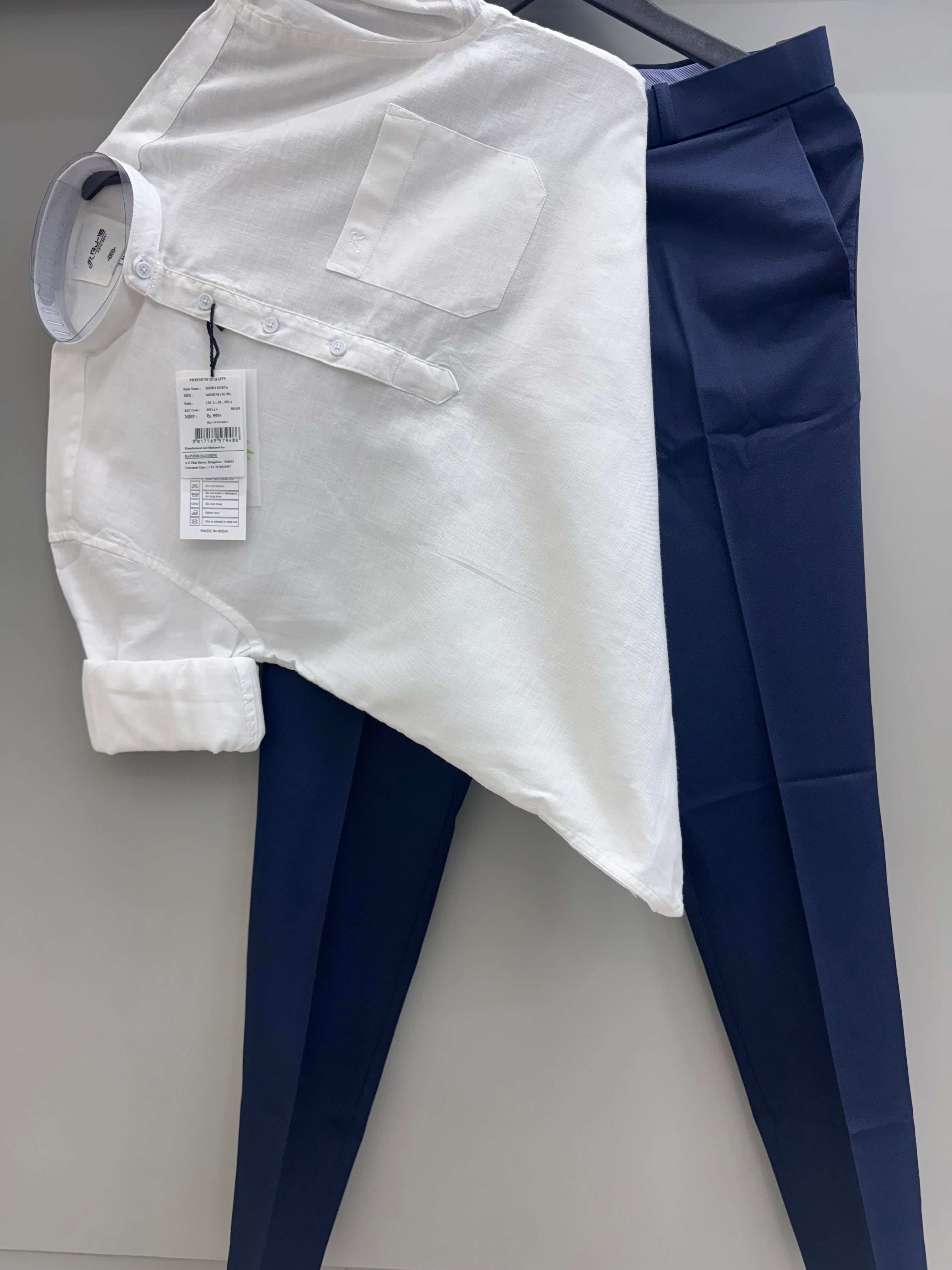 Short kurta With Formal Pant