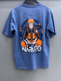 Back print blue T-shirts