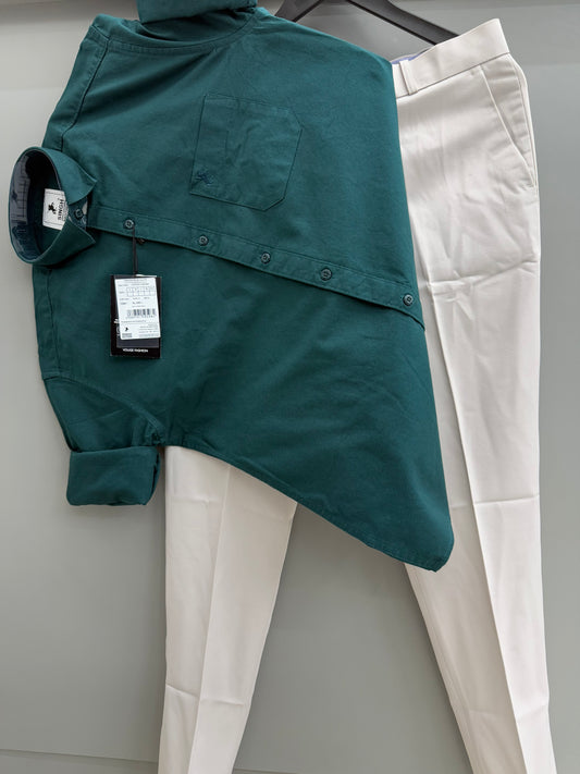 Cotton Oxford Shirt With Trouser (Combo)
