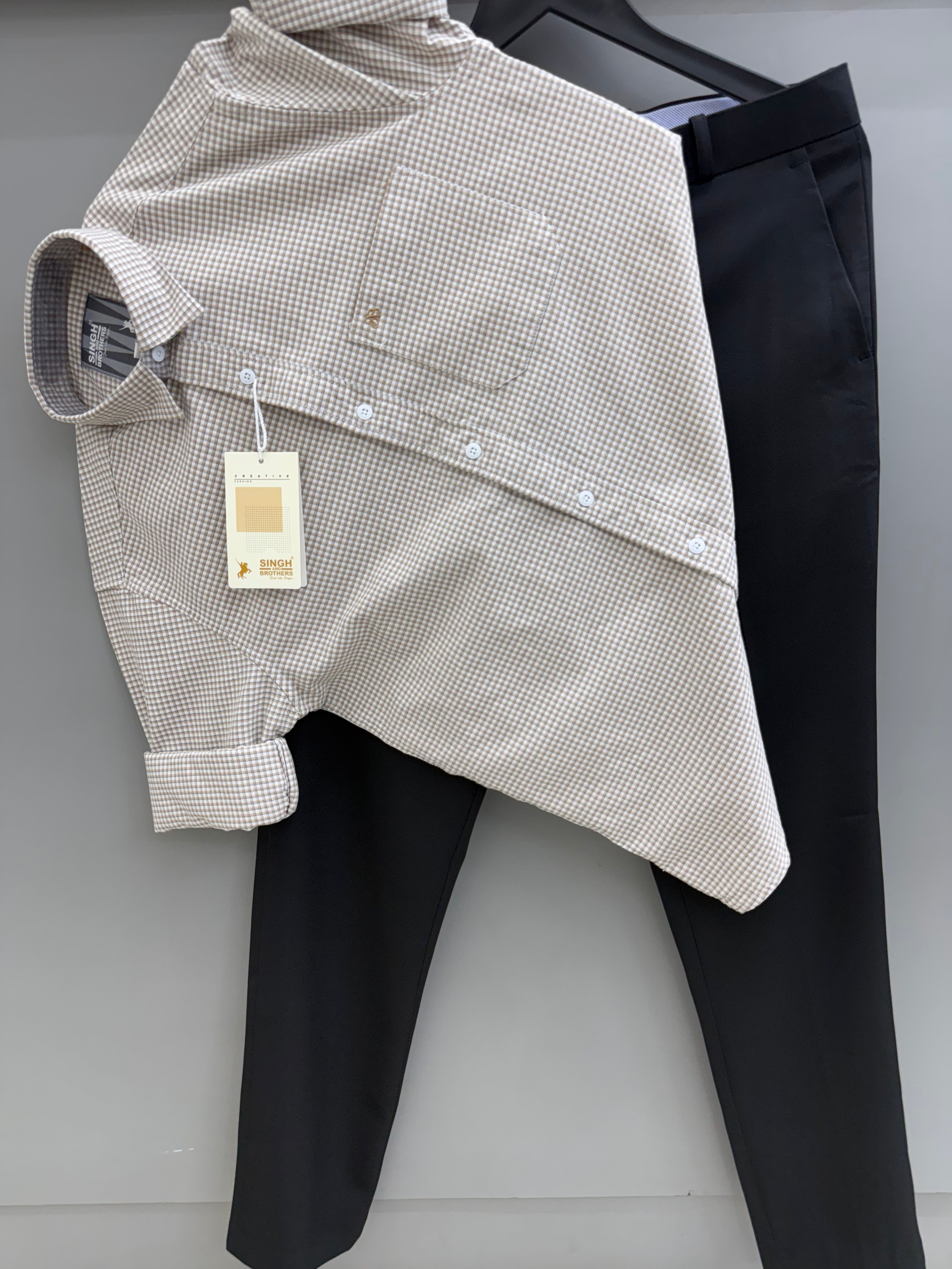 Check Shirt With Trouser pant
