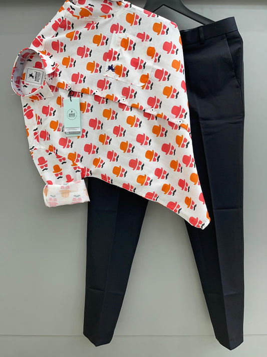 Printed Shirt with Trouser Pant (Combo)