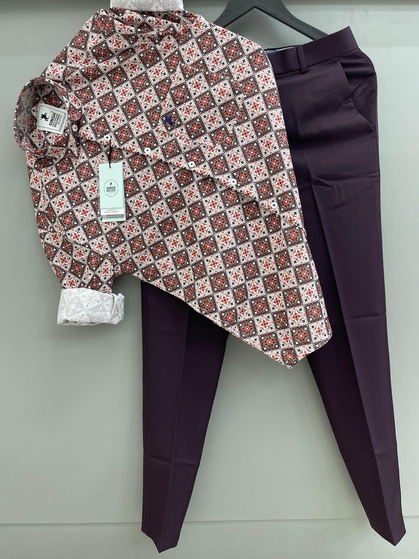 Printed Shirt with Trouser Pant (Combo)