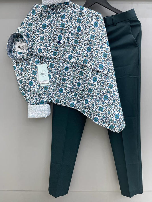 Printed Shirt with Trouser Pant (Combo)