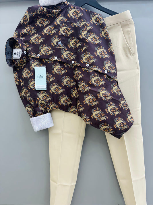 Printed Shirt with Trouser Pant (Combo)