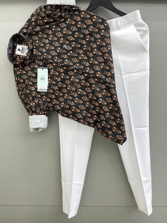 Printed Shirt with Trouser Pant (Combo)