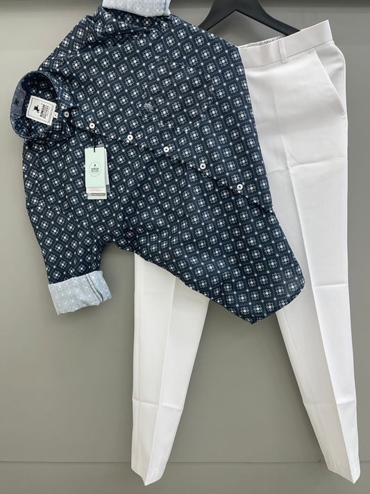 Printed Shirt with Trouser Pant (Combo)