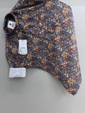 Navy Blue Printed Short Kurta