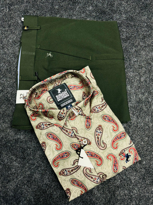 Printed Shirt with Trouser Pant (Combo)