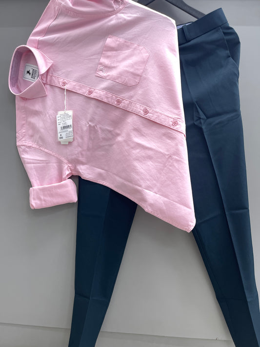 Cotton Oxford Shirt With Trouser (Combo)