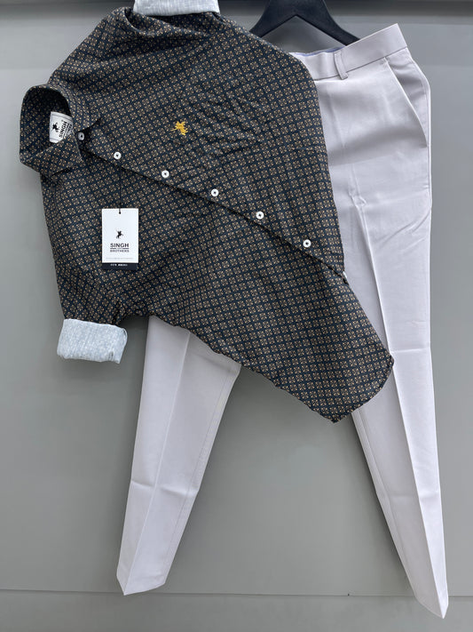 Printed Shirt with Trouser Pant (Combo)