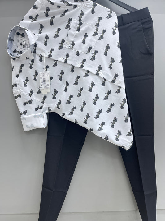 Printed Shirt with Trouser Pant (Combo)