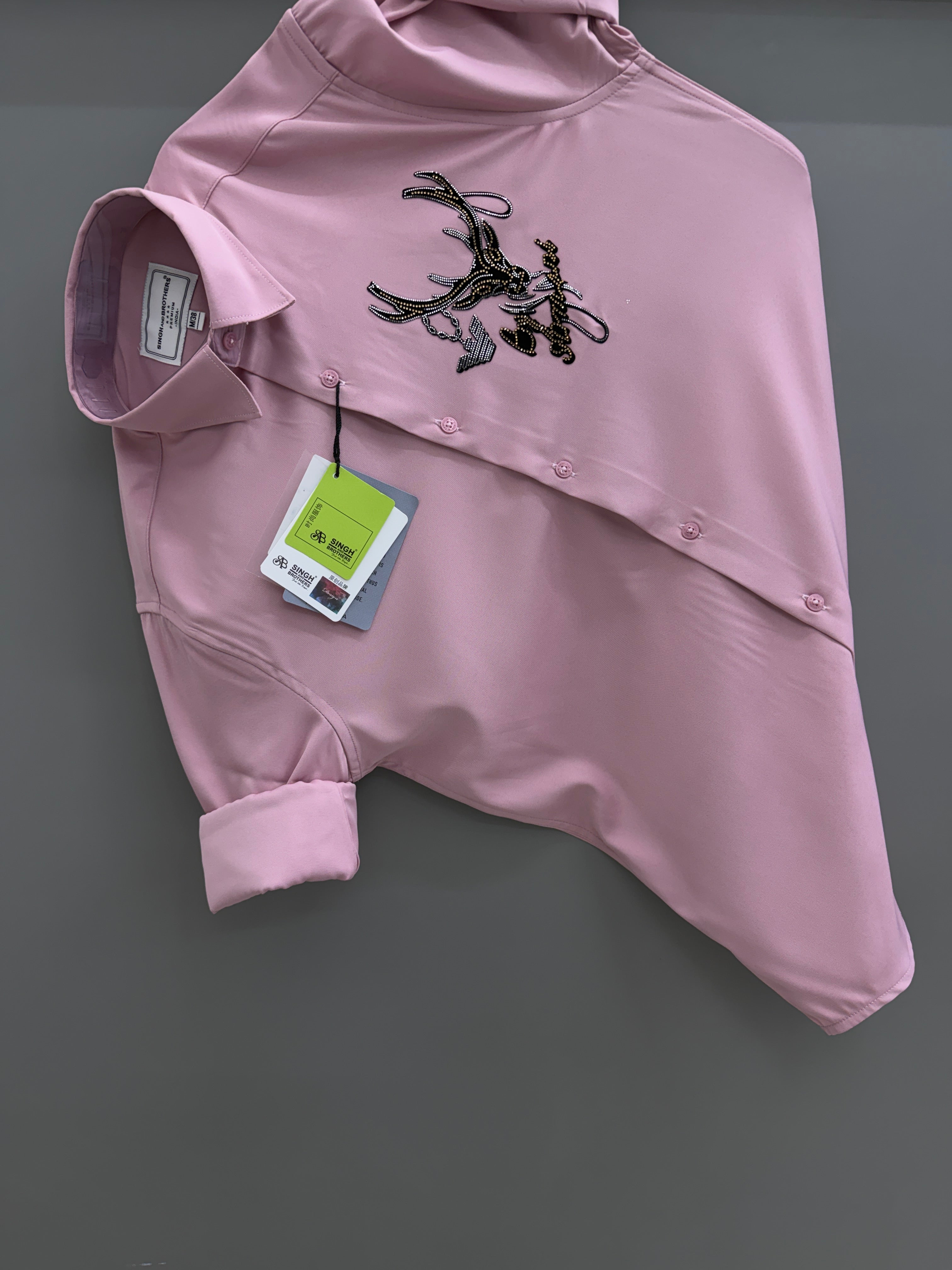 STONE WORK SHIRT - ( Normal wash )