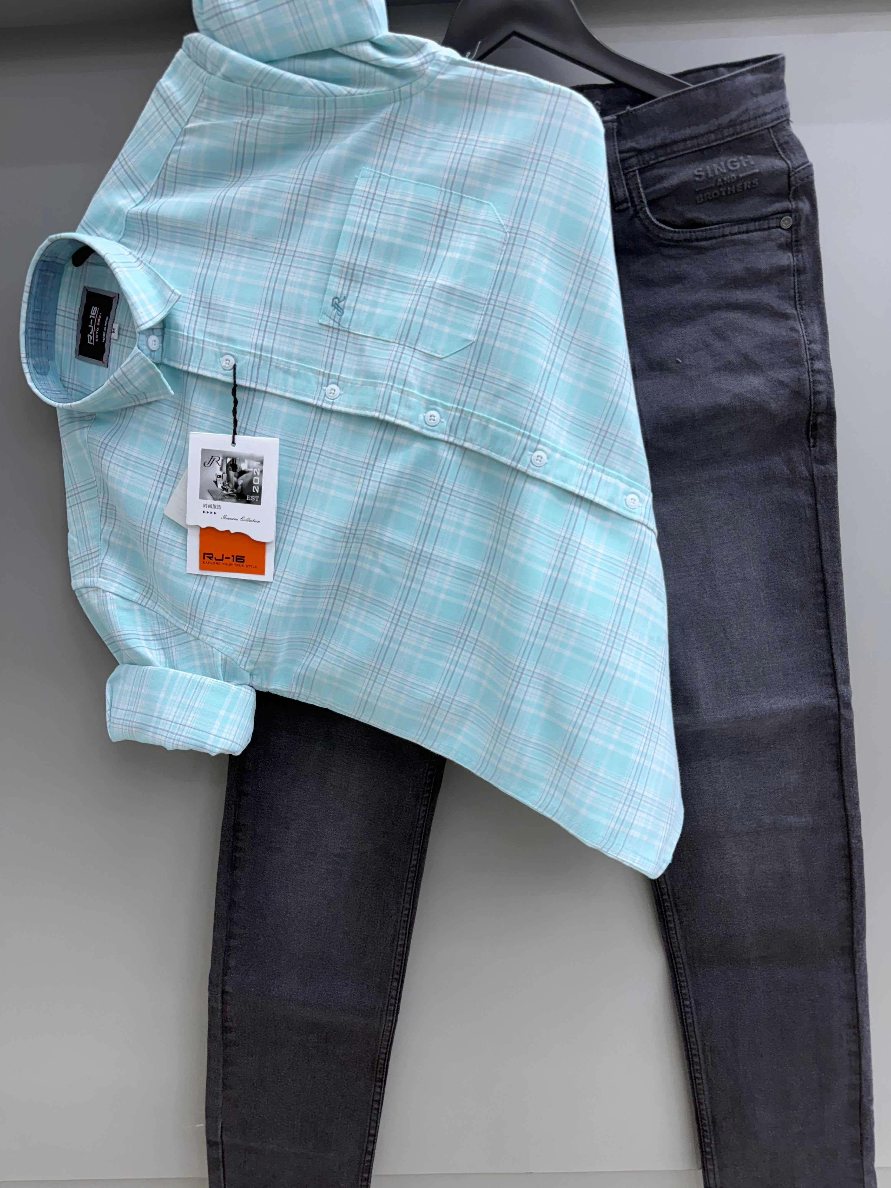 Check Shirt With jeans pant