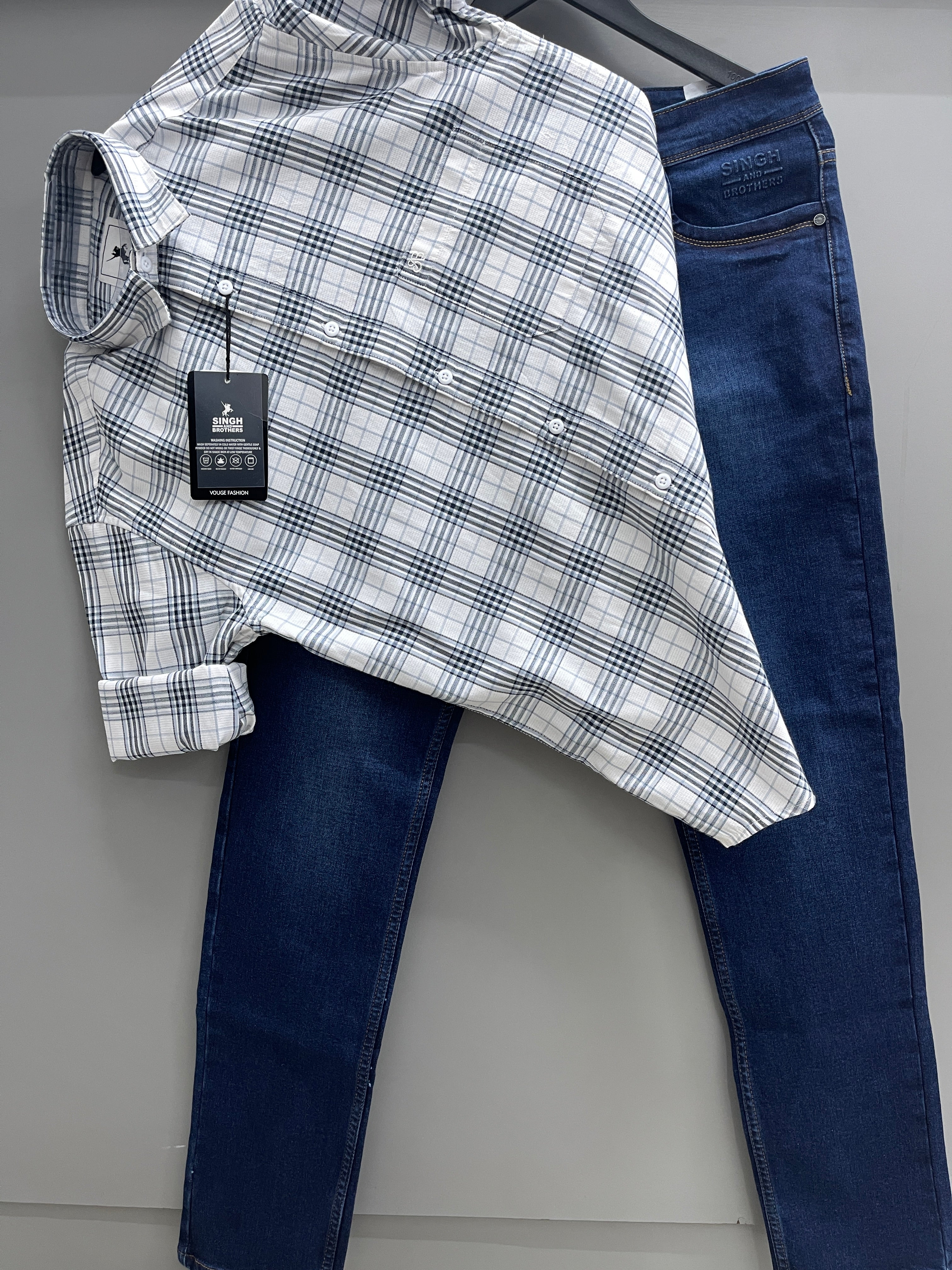 Check Shirt With jeans pant