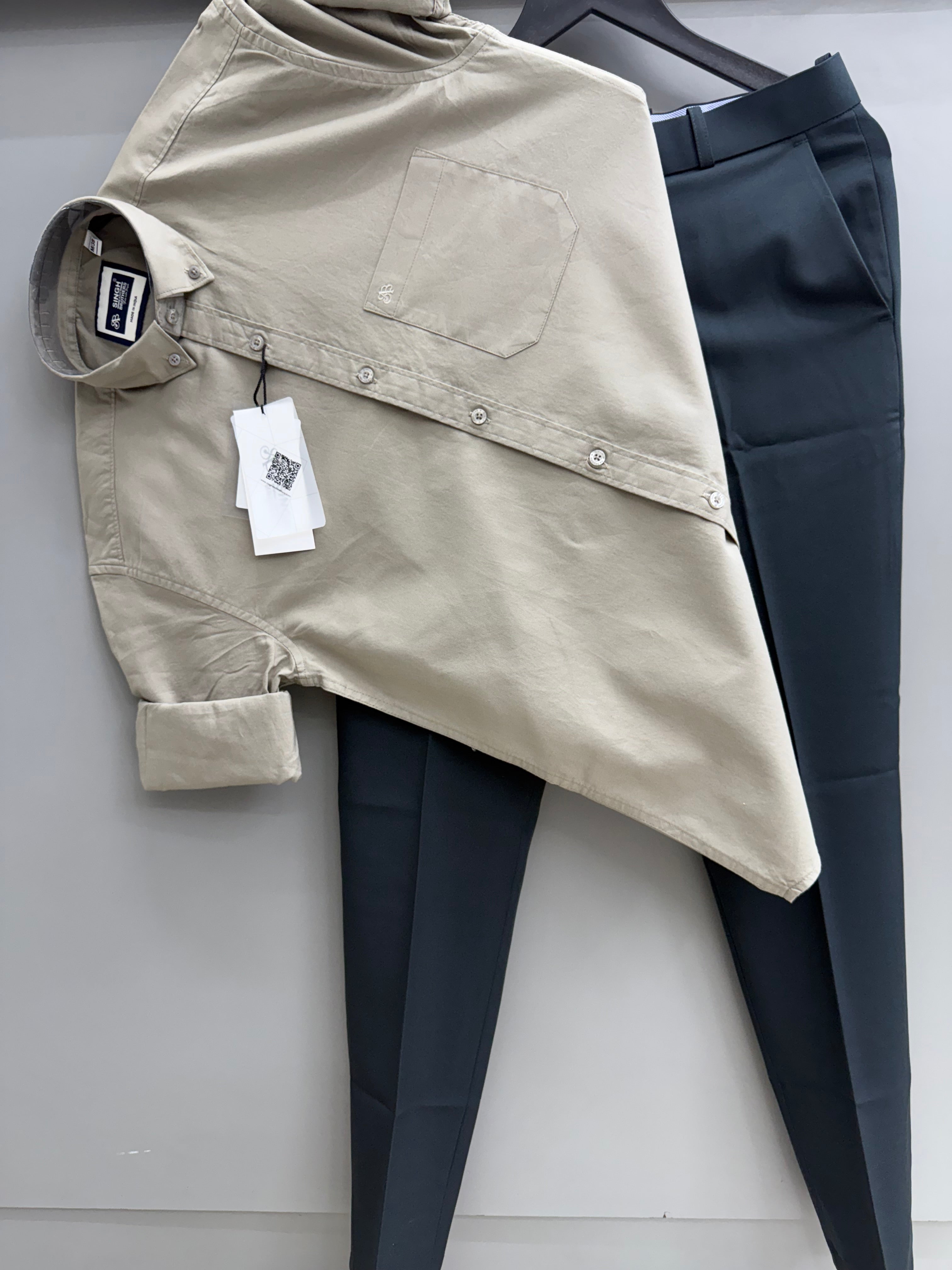 Heavy Oxford Shirt With Formal Pant