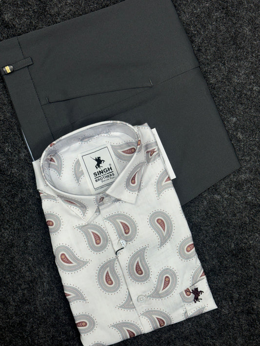 Printed Shirt with Trouser Pant (Combo)