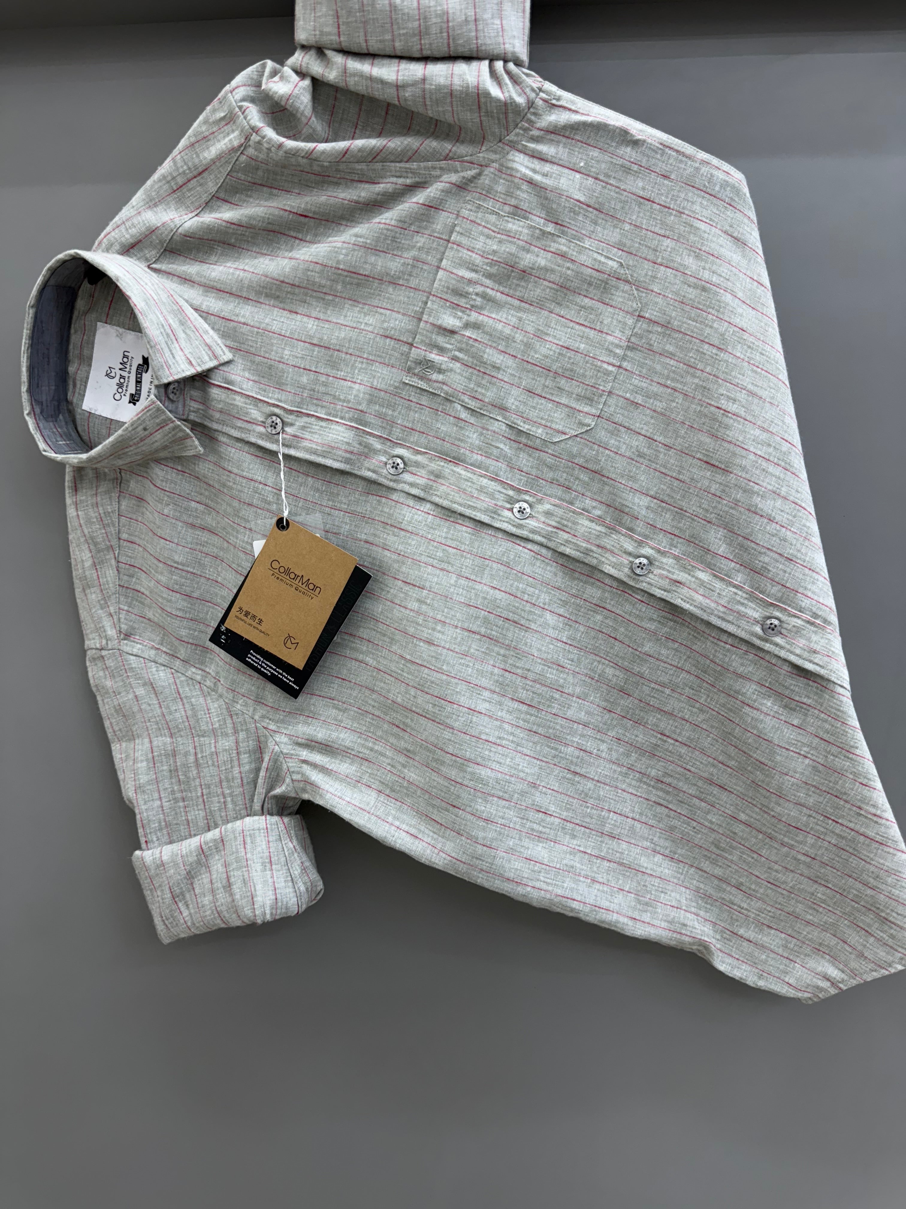 Linen Strip shirt