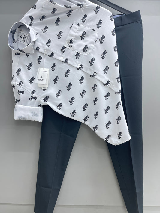 Printed Shirt with Trouser Pant (Combo)