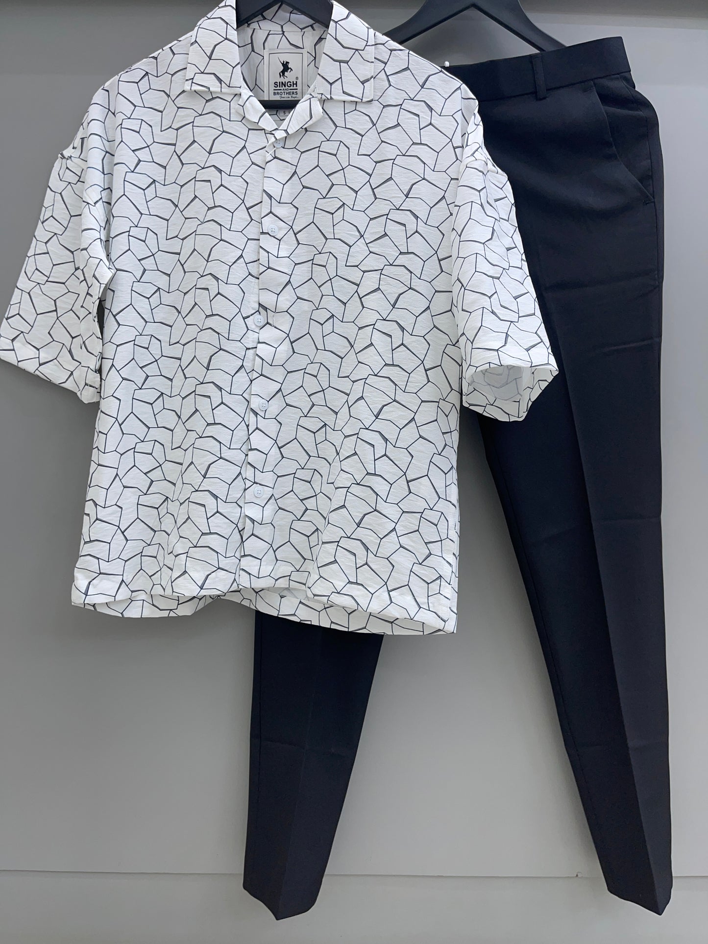 Half sleev Printed Shirt with Trouser Pant (Combo)