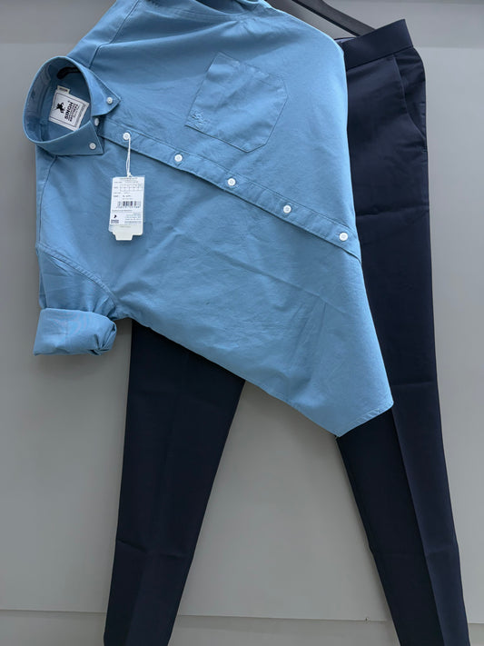 Cotton Oxford Shirt With Trouser (Combo)