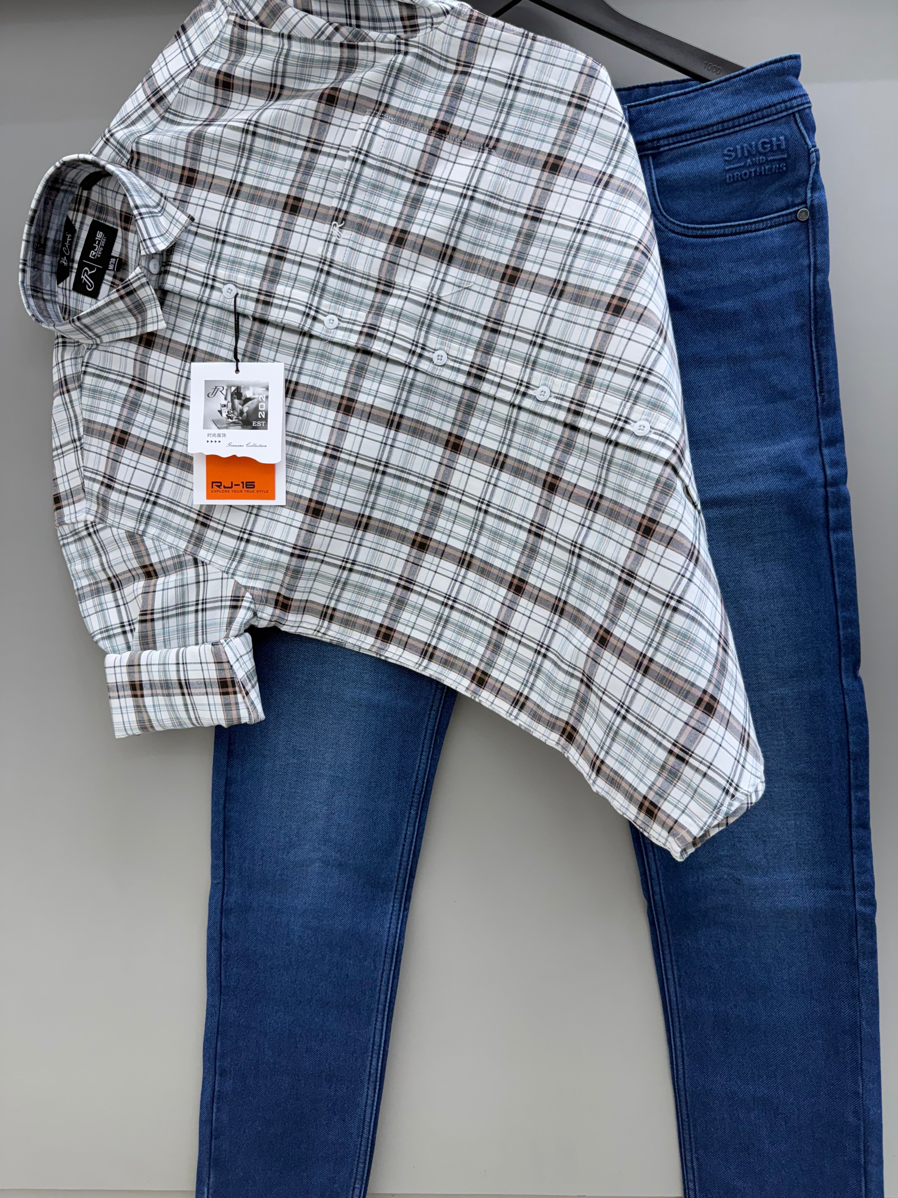 Check Shirt With jeans pant