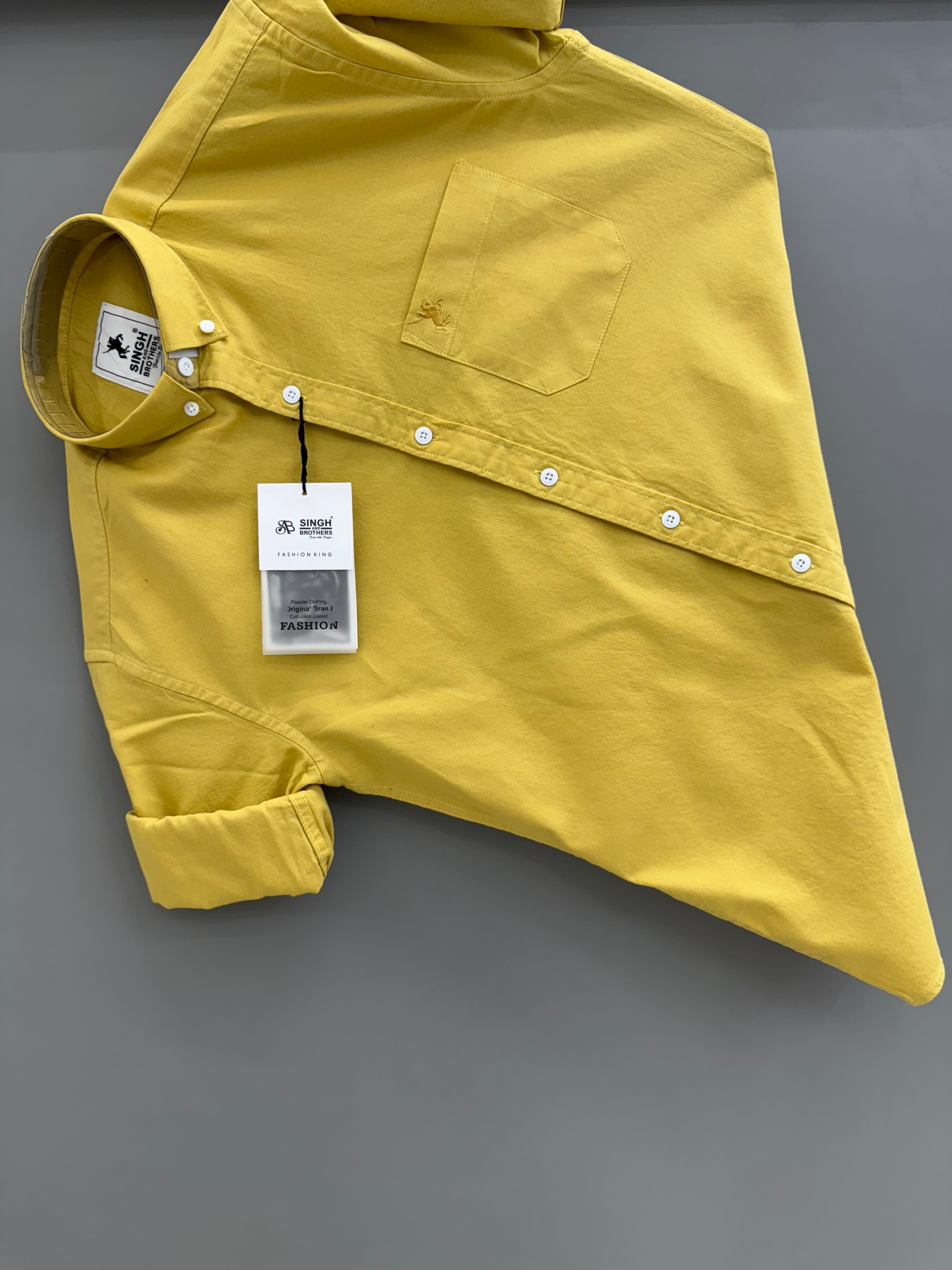 Cotton Oxford BD- Yellow