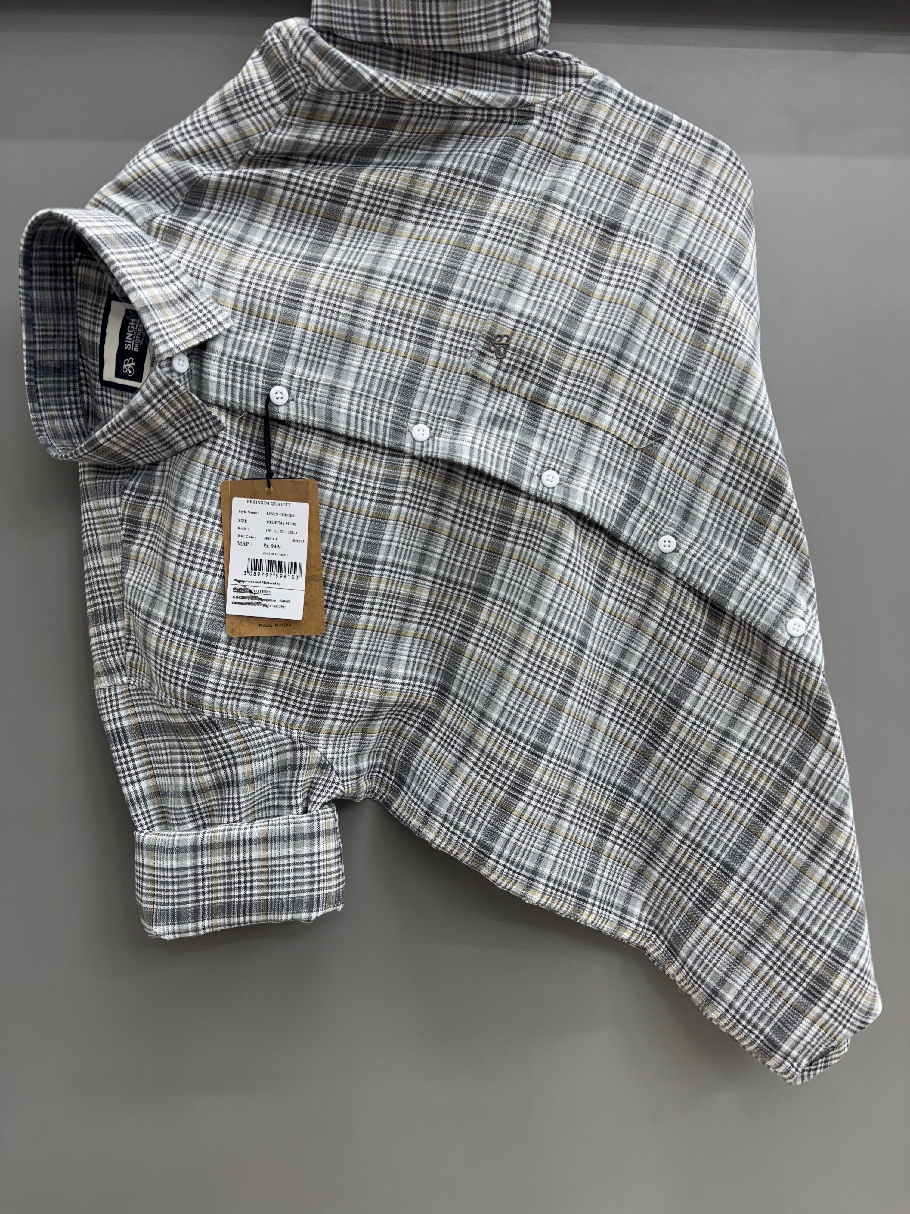 Linen Check shirt