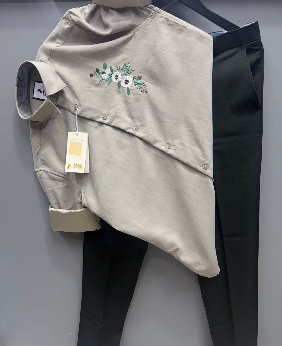 Embroidery Shirt With Trouser pant