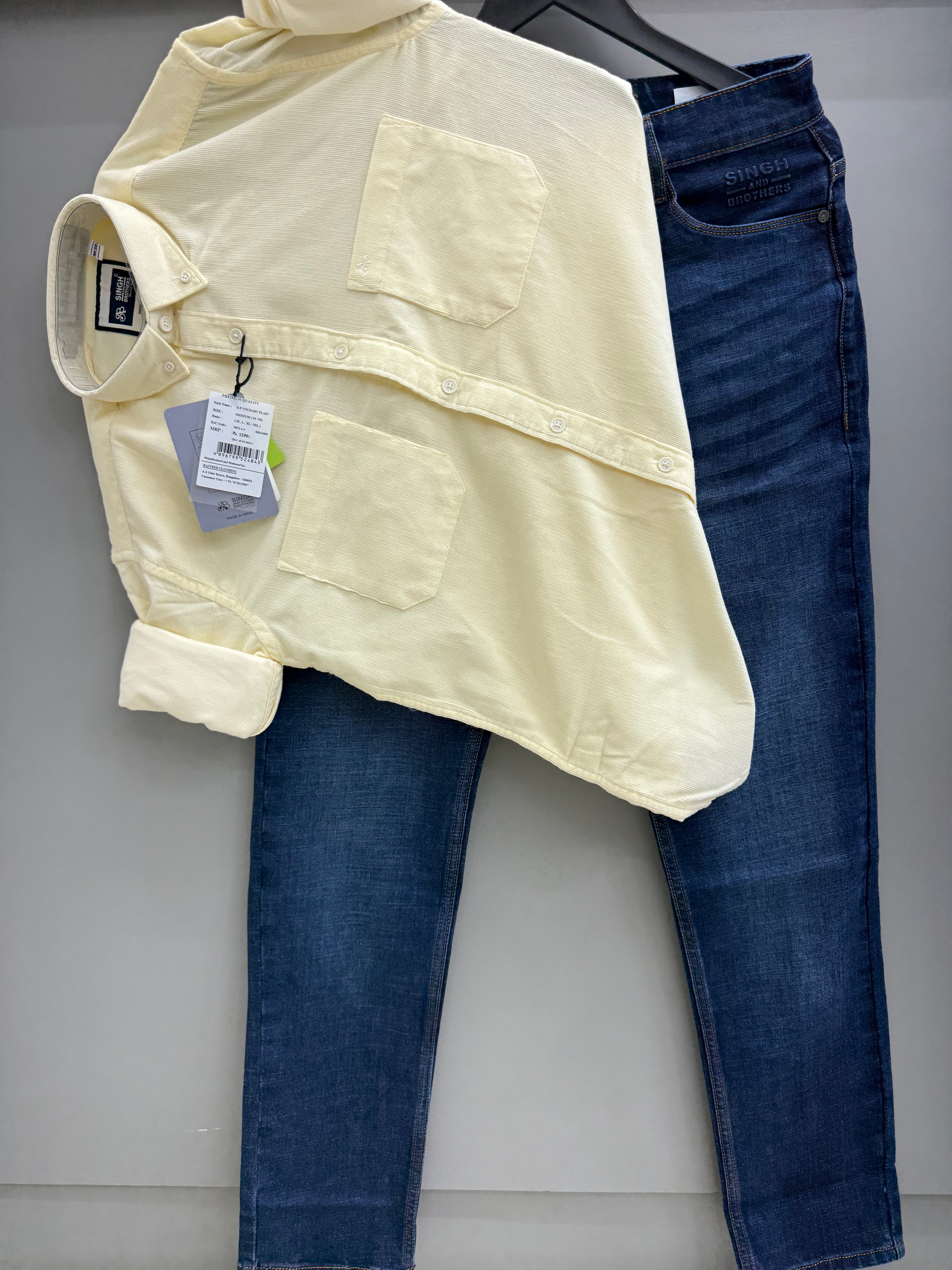 Corduroy Shirt With jeans pant