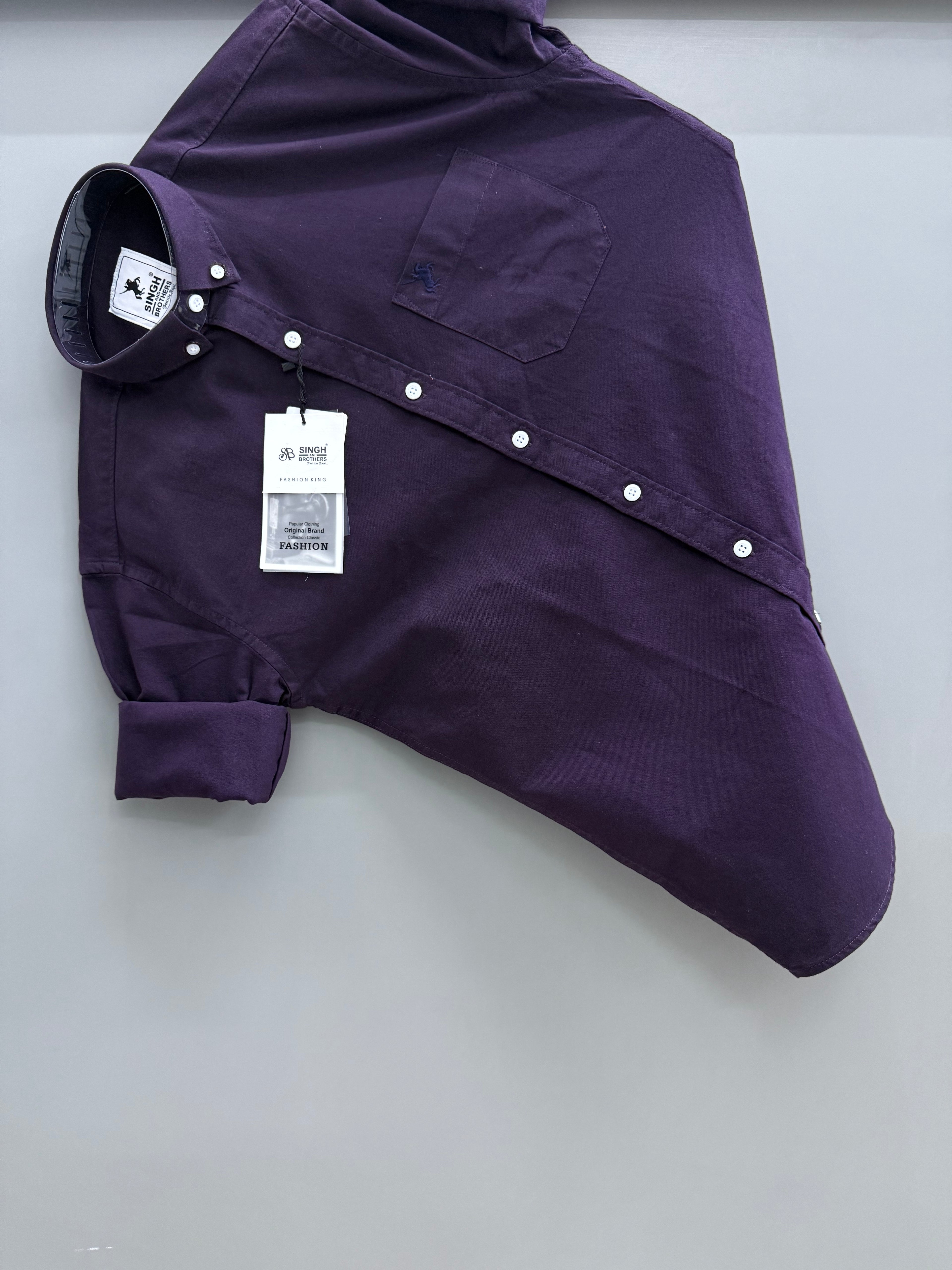 Cotton Oxford BD- purple