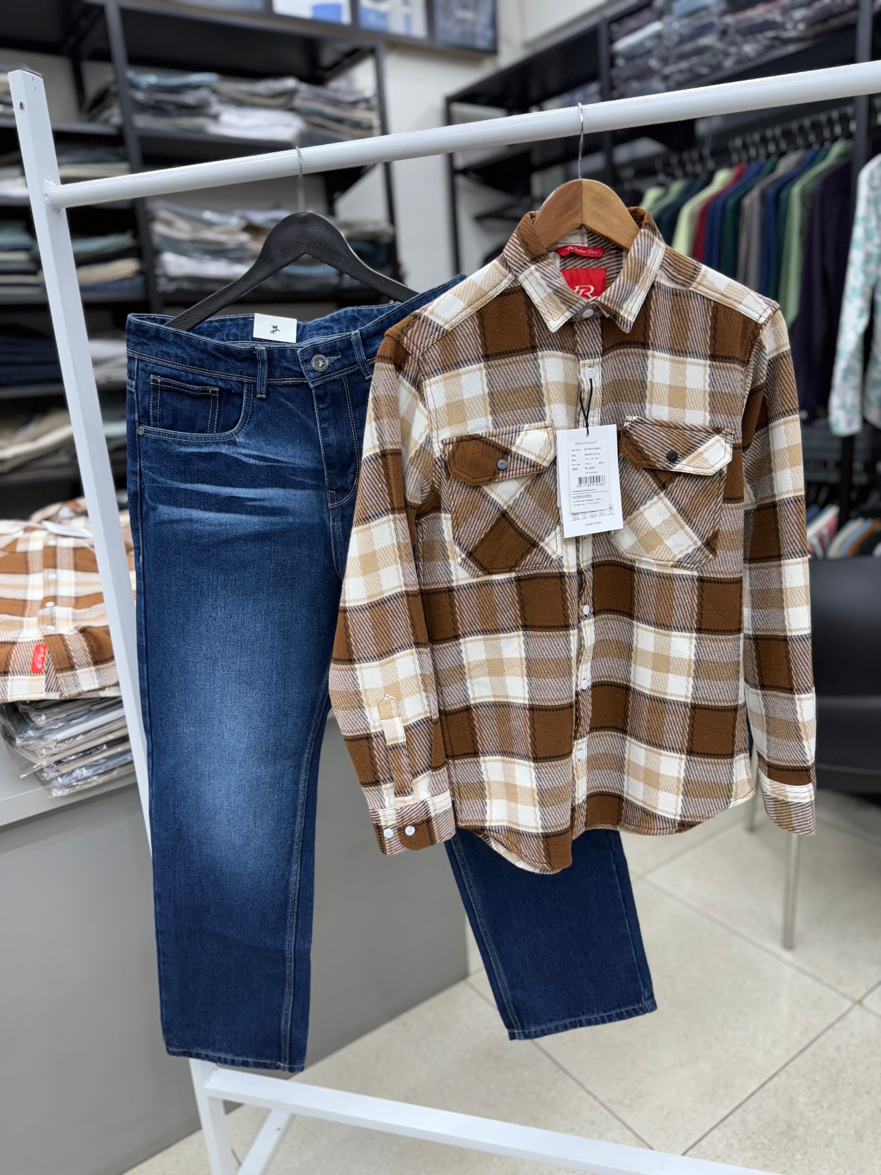 Check Shirt With baggy jeans